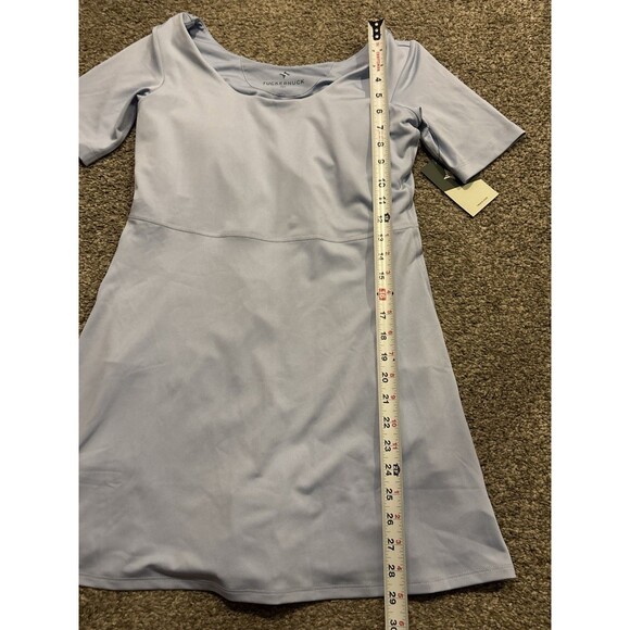 Tuckernuck Step In Sport Dress Size S Light Blue Built-In Shorts Pockets NWT - Picture 2 of 9